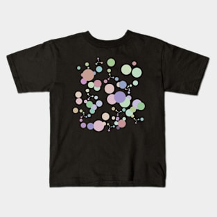 Rainbow Circles on White Kids T-Shirt